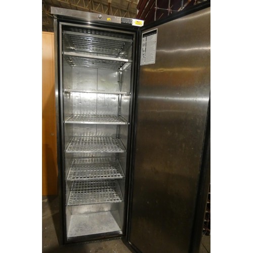1190 - A commercial stainless steel single door freezer by Foster type LR410 - trade   Requires Attention  ... 