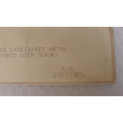 3041 - WW2 - A rare completely inert and safe German SD2 Butterfly Bomb casing (Sprengbombe Dickwandig SD2)... 