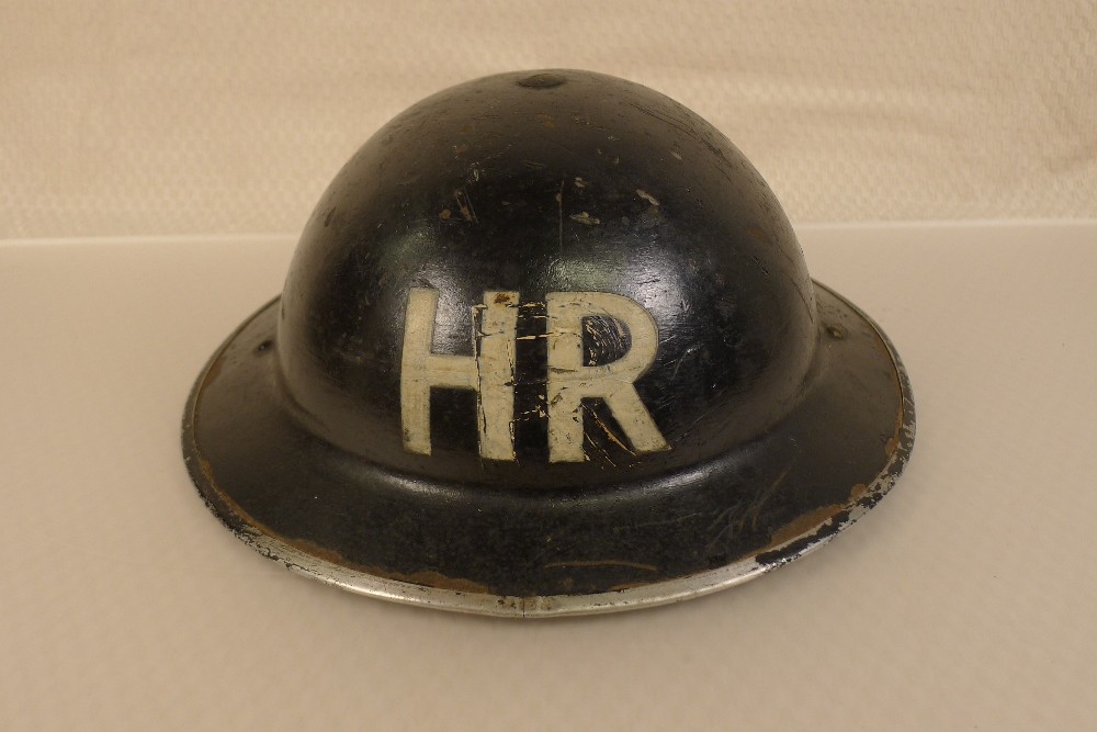 A WW2 Air Raid Precautions ARP Mark II Brodie metal helmet with