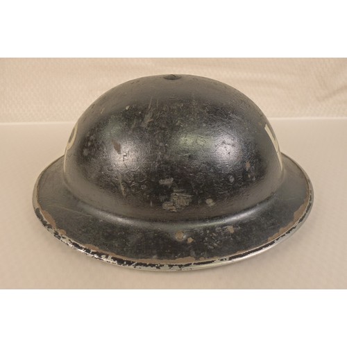 A WW2 Air Raid Precautions ARP Mark II Brodie metal helmet with