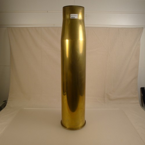 A British Royal Navy shell case from, a 4.5 inch Mark 8 naval gun ...