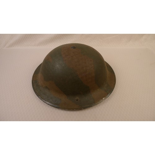 A WW2 British Army RAF Mark II Brodie metal helmet with liner