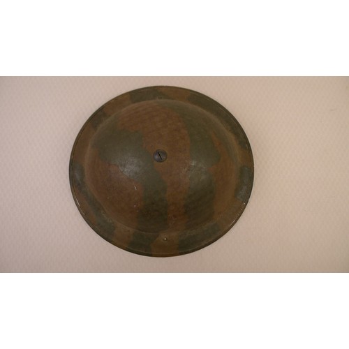 A WW2 British Army RAF Mark II Brodie metal helmet with liner