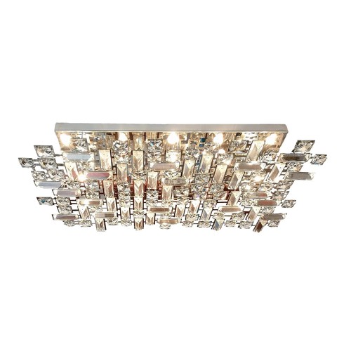 125 - 1 x Moniz 14-light 65cm flush mount light