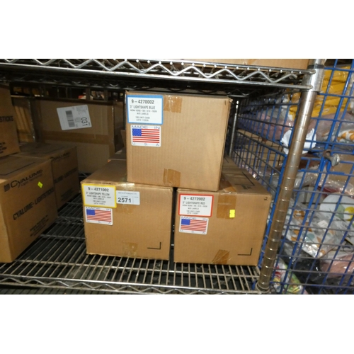 2571 - 5 x various boxes of various colour 3 inch lightshape snap lights, boxes have been opened so numbers... 