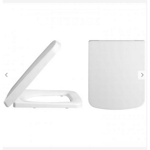 155 - 1 x Hansmeier glass ceiling spotlight RRP £20 and 1 x Sort Close rectangle toilet seat.