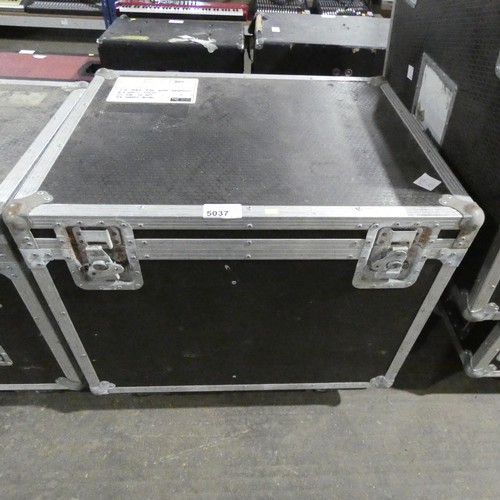 5037 - 2 x Mac 250 Krypton moving head lights supplied in a wheeled flight case