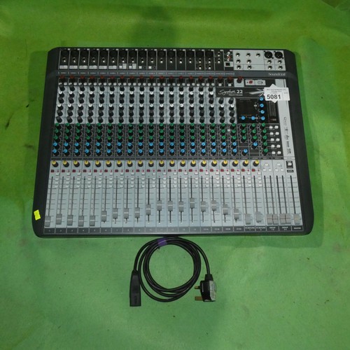 5081 - 1 x Soundcraft signature 22 multitrack desk