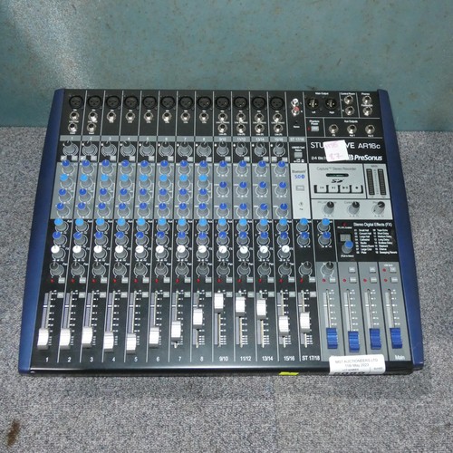 5089 - 1 x Pre Sonus Studio live ar16c mixer desk