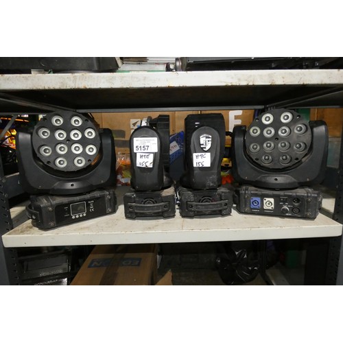 5157 - 4 x LED moving head wash lights