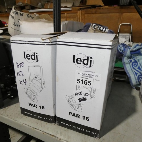 5165 - 4 x LEDJ LED par 16 birdie lights