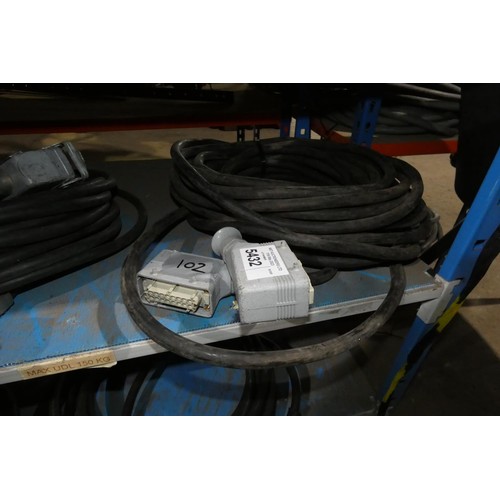 5432 - A 20m 6 way x 16a multicore power cable with Harting connectors