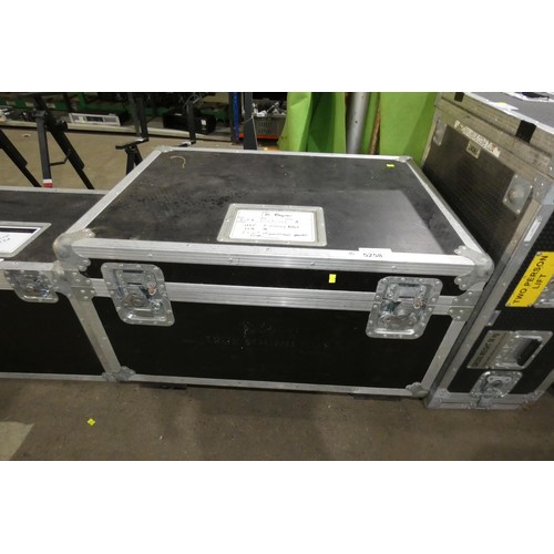 5258 - 8 x LED moving head wash lights supplied in a wheeled flight case