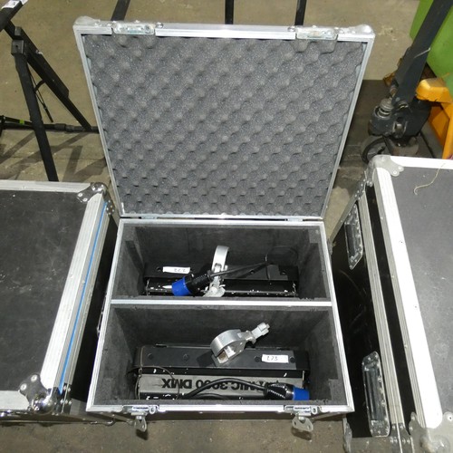 5259 - 2 x Martin Atomic Strobes supplied in a flight case