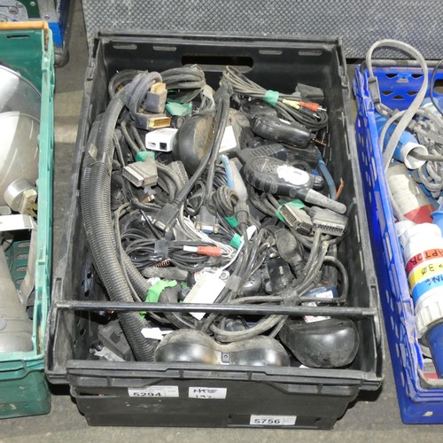 5294 - A quantity of various electronic items. Contents of 1 plastic crate which is not included