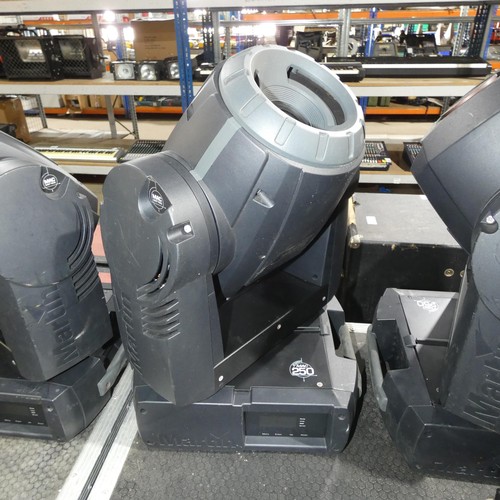 5037 - 2 x Mac 250 Krypton moving head lights supplied in a wheeled flight case