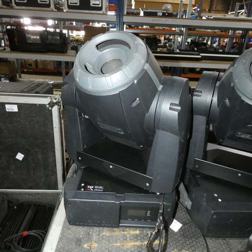 5038 - 2 x Mac 250 Krypton moving head lights supplied in a wheeled flight case