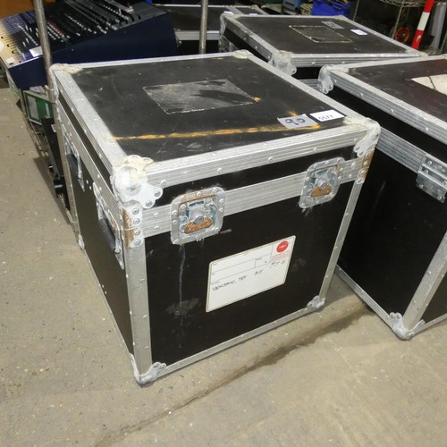 5577 - 1 x Foam lined custom Flight case with lift off lid approx 54 x 53 x 56cm high