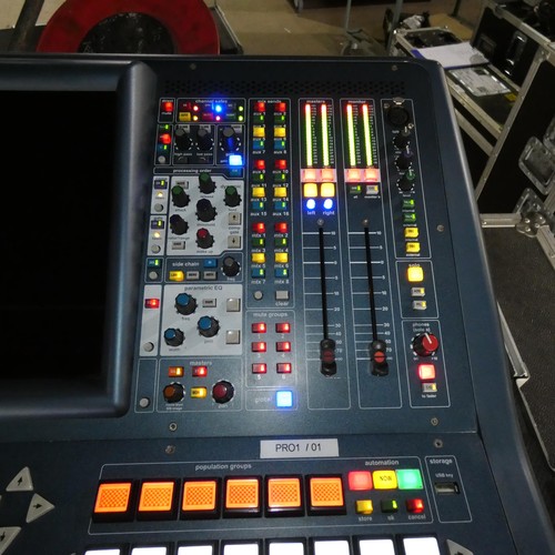 5312 - 1 x Midas Pro1 digital sound desk supplied in a wheeled flight case. Please note this item has fault... 