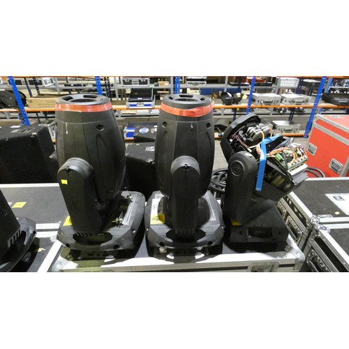 5326 - 5 x wheeled flight cases containing 12 x Elation platinum 5R pro. Please note that 10 are working an... 