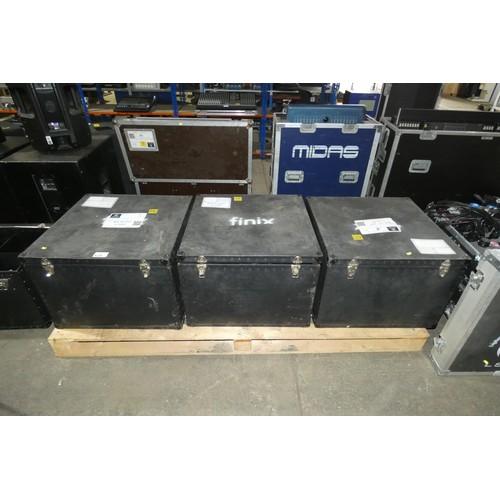 5330 - 3 cases containing a total of 3 x domes for moving head lights and 2 spare covers