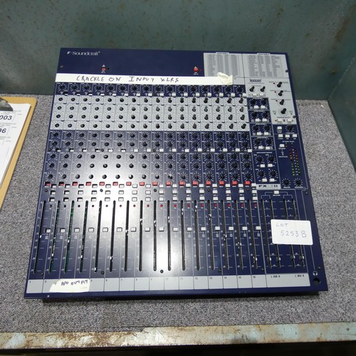 5253B - 1 x Soundcraft FX16ii desk for spares / repair