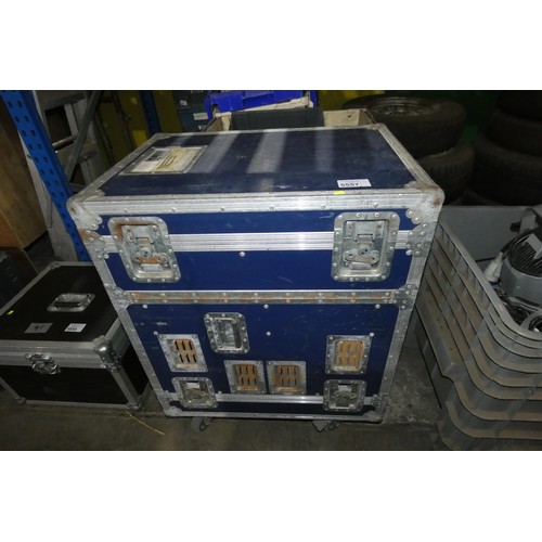 5557 - 1 x Pulsar 36 way Dimmer rack in a wheeled custom Flight case with isolators and DMX control