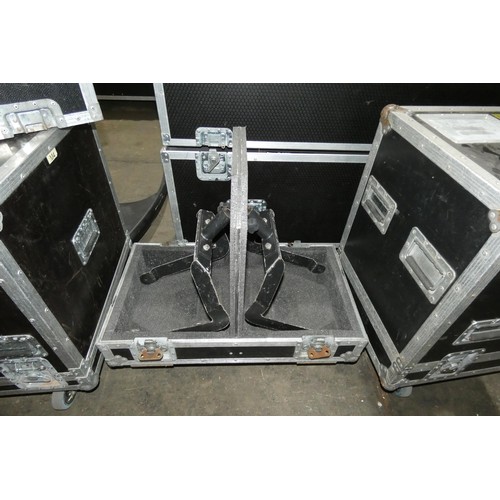 5489 - A pair of d&b E12 brackets in a BCS twin wheeled flight case (for d&b E12 loudspeakers) measuring ap... 