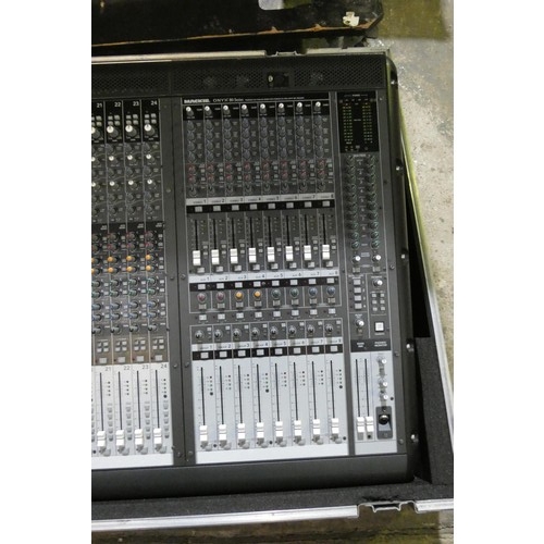 5323 - 1 x Mackie ONYX 2480 mixing desk supplied in a wheeled flight case