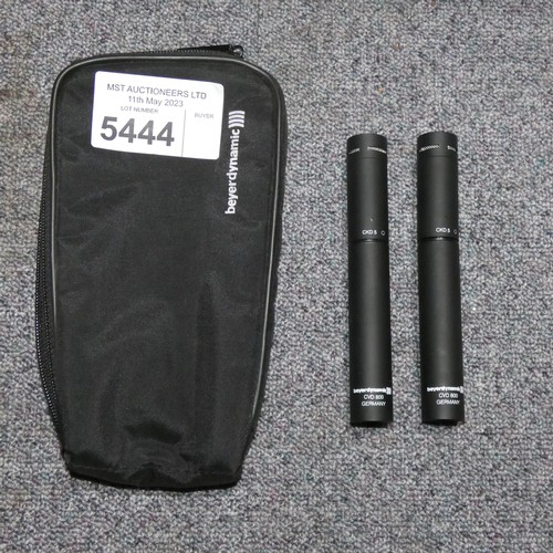 5444 - 2 x Beyer Dynamic CVD 800 microphones with CKD5 capsules supplied with a soft case