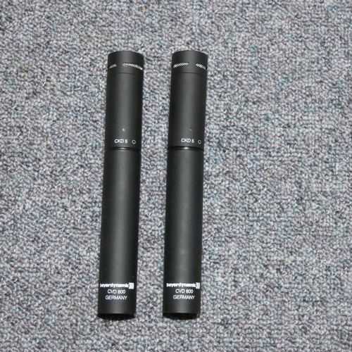 5444 - 2 x Beyer Dynamic CVD 800 microphones with CKD5 capsules supplied with a soft case