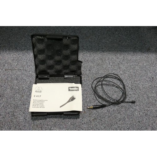 5448 - 1 x AKG C417 / B-Lock Micro Mic Series II professional microphone supplied in a black plastic case