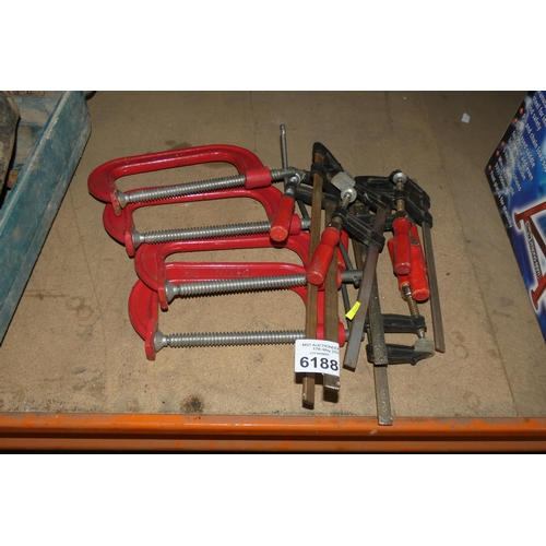 6188 - A quantity of various clamps