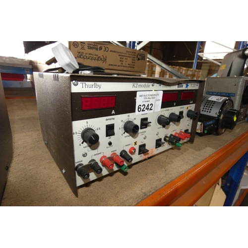 6242 - 1 x Thurlby stabilised power supply type PL320