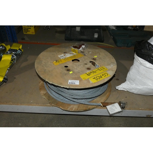 6505 - 1 x ex-MOD wire rope assembly (outhaul)