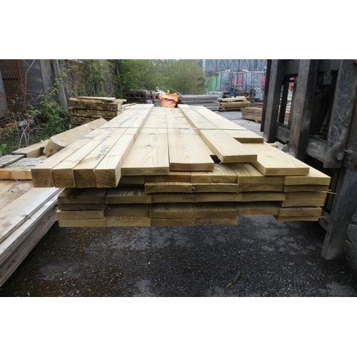 6838 - A quantity of various timber comprising of 12cm x 2cm and 5cm x 4cm, lengths vary up to approx 240cm... 