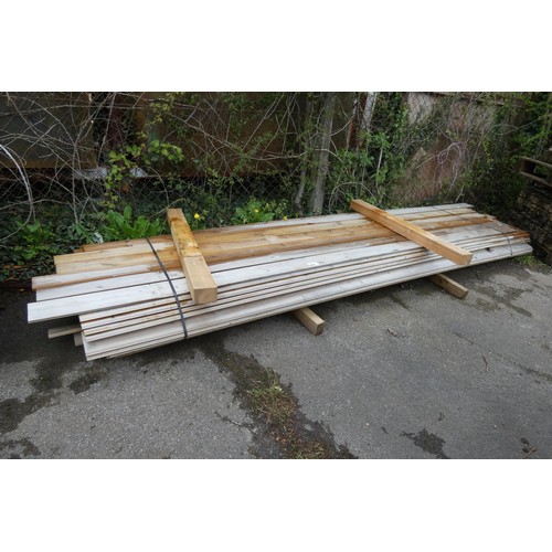 6843 - A quantity of tongue and groove measuring approx 12 x 2 x 360cm (bottom stack)