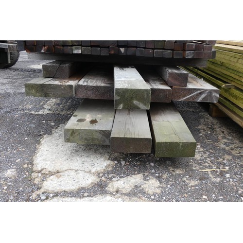 6857 - A quantity of timber to include 24 x 7cm, 22 x 7cm, 14.5 x 6.5cm etc, lengths vary up to approx 480c... 