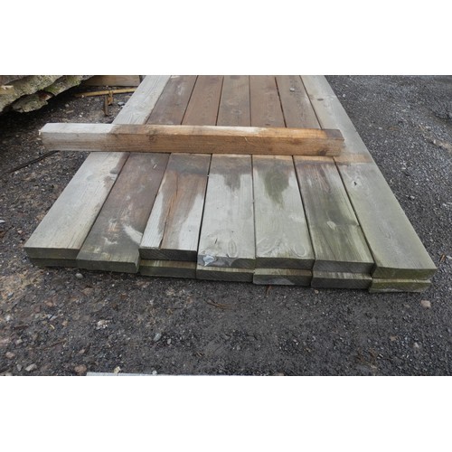 6859 - A quantity of timber comprising of 14 x 4 x 540cm (bottom stack)