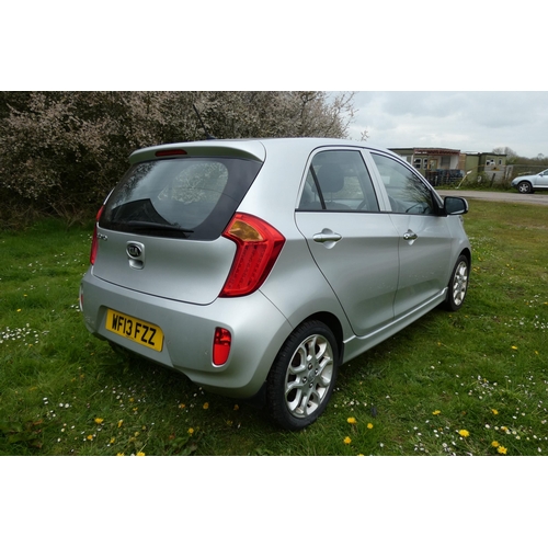 1 - Kia Picanto 3 Hatchback 1.25 5dr. Silver. Reg: WF13 FZZ, 25/04/2013, 5 speed manual petrol 1248cc Mo... 