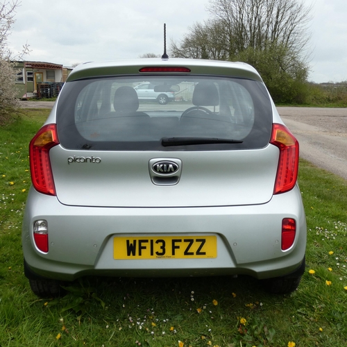 1 - Kia Picanto 3 Hatchback 1.25 5dr. Silver. Reg: WF13 FZZ, 25/04/2013, 5 speed manual petrol 1248cc Mo... 