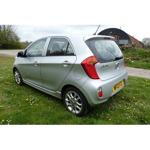 1 - Kia Picanto 3 Hatchback 1.25 5dr. Silver. Reg: WF13 FZZ, 25/04/2013, 5 speed manual petrol 1248cc Mo... 