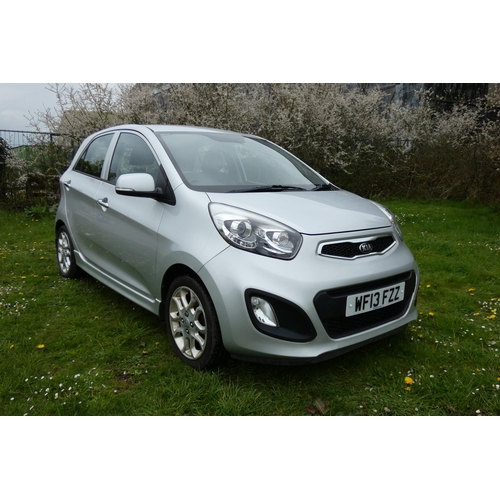 1 - Kia Picanto 3 Hatchback 1.25 5dr. Silver. Reg: WF13 FZZ, 25/04/2013, 5 speed manual petrol 1248cc Mo... 