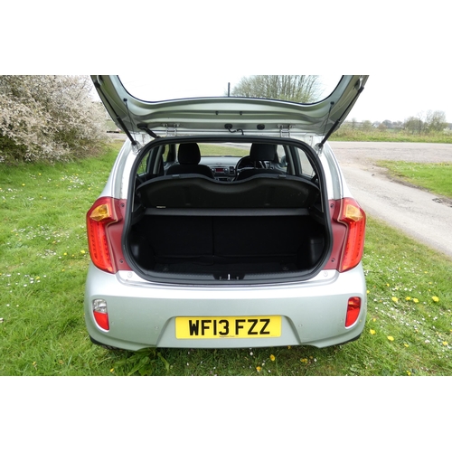 1 - Kia Picanto 3 Hatchback 1.25 5dr. Silver. Reg: WF13 FZZ, 25/04/2013, 5 speed manual petrol 1248cc Mo... 