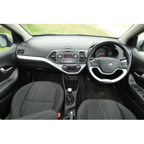 1 - Kia Picanto 3 Hatchback 1.25 5dr. Silver. Reg: WF13 FZZ, 25/04/2013, 5 speed manual petrol 1248cc Mo... 