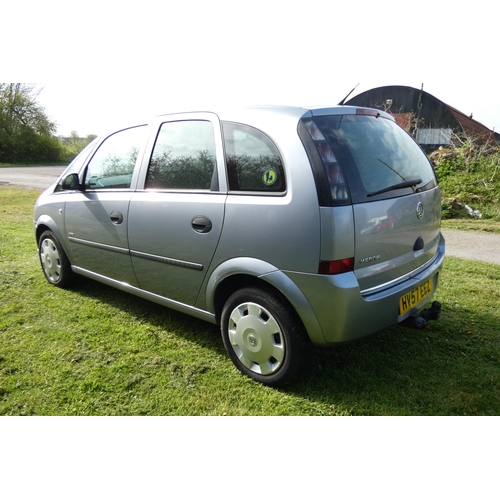 2 - Vauxhall  Mervia Life Twinport MPV Estate 1.4L 16V 5dr. Silver. Reg: HV57 EEZ, 12/09/2007, 5 speed m... 