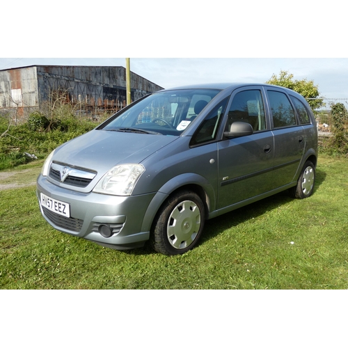 2 - Vauxhall  Mervia Life Twinport MPV Estate 1.4L 16V 5dr. Silver. Reg: HV57 EEZ, 12/09/2007, 5 speed m... 