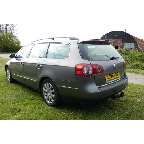 8 - VW Passat Estate SE TDI, 5dr grey, Reg RJ06 UVE,  05/06/2006, 6 speed manual Diesel, 1968cc, MoT to ... 