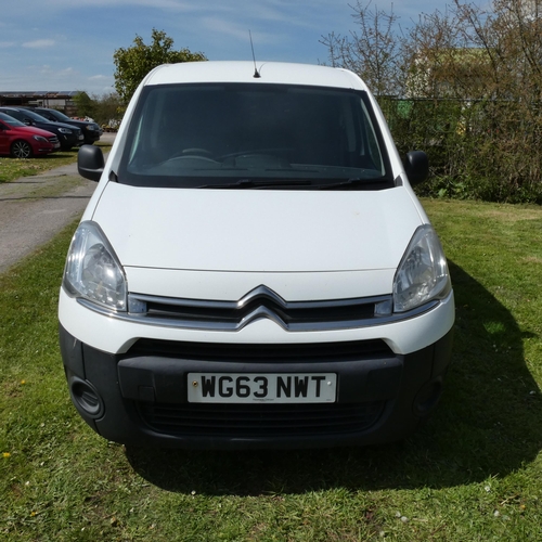 9 - CITROEN BERLINGO L1 DIESEL 1.6 HDI 625KG ENTERPRISE 75PS Panel VAN, White,  Reg: WG63 NWT,  25/10/20... 