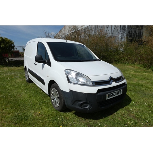 9 - CITROEN BERLINGO L1 DIESEL 1.6 HDI 625KG ENTERPRISE 75PS Panel VAN, White,  Reg: WG63 NWT,  25/10/20... 